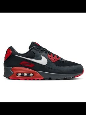 Nike Air Max 90 in Black and Red Men's Size 10 Women's Size 11.5 New In Box!